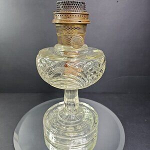 Vintage ALADDIN Clear Washington Drape Lamp Glass Model B Burner Parts Repair US